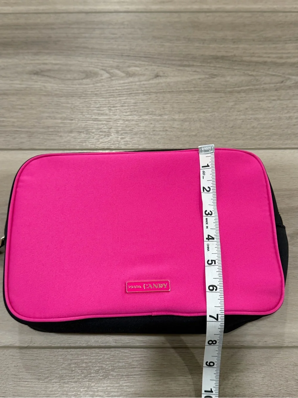NWOT PRADA Candy Nylon Makeup/ Travel Case  Pink Cosmetic Bag  Valentines #7009